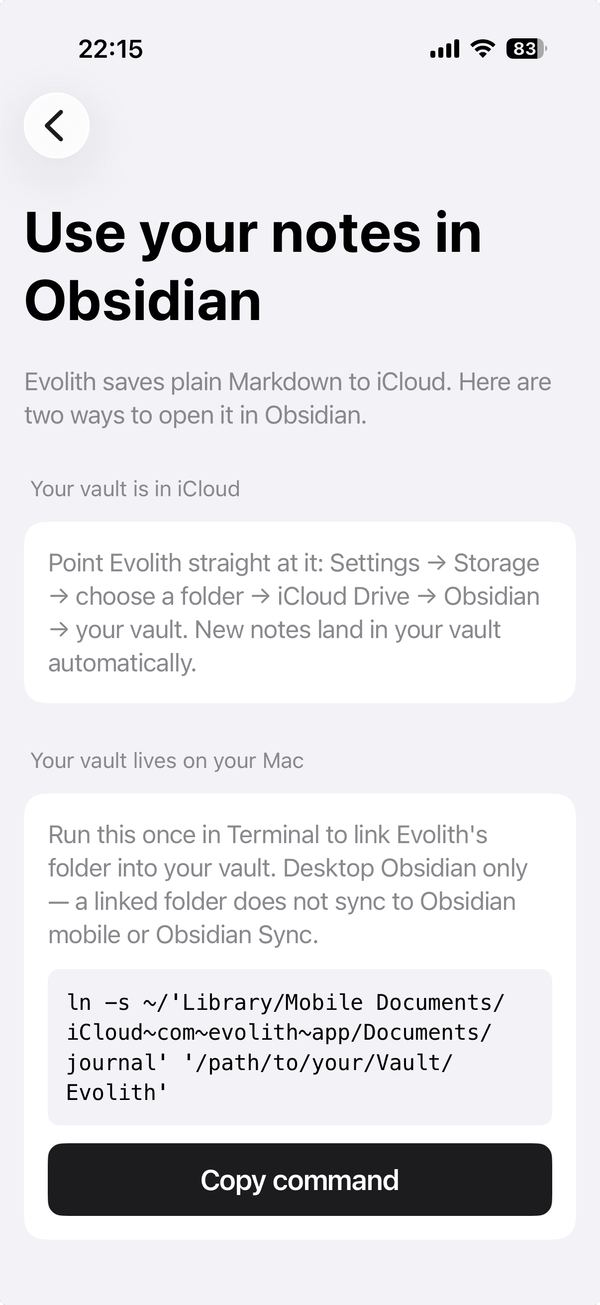Obsidian vault